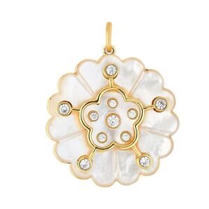 NEW ASHA isabel pendant in white